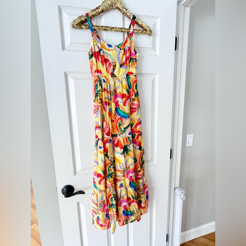 FARM Rio For Anthropologie Textured Tropical Maxi Dress - Picture 2 of 9